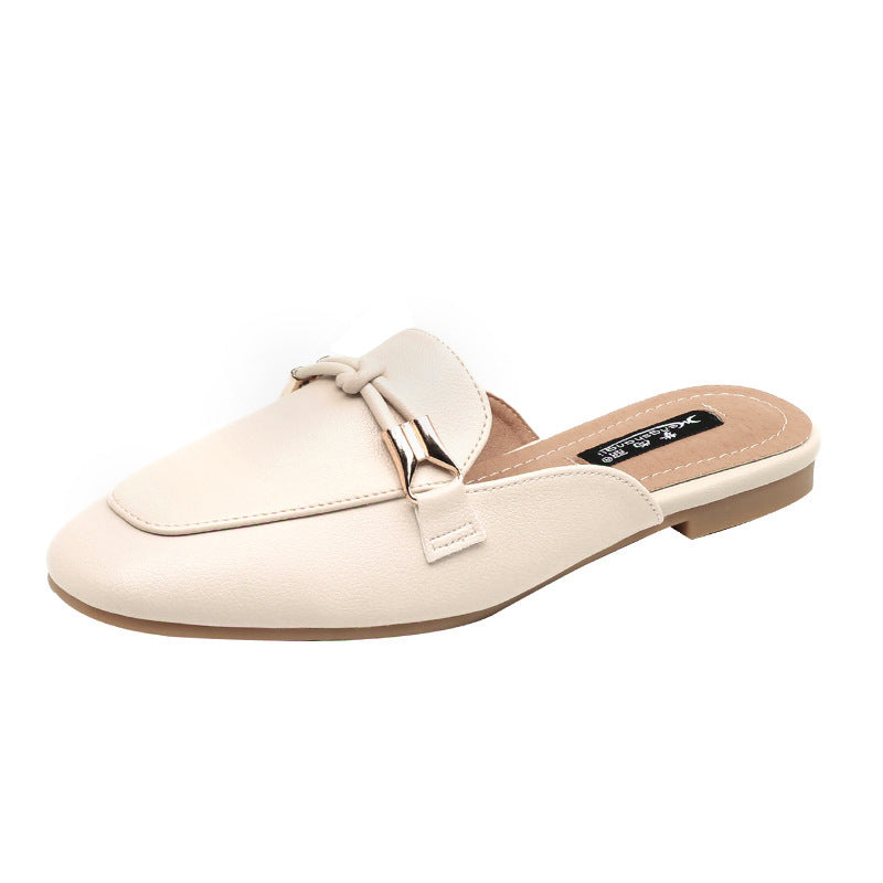 Women’s Closed-Toe Half Slippers – Casual Comfort with Chic Simplicity