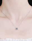 2-carat Natural Moissanite Necklace S925 Sterling Silver