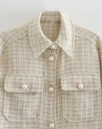 Women Plaid Pattern Thick SHIRT