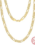 S925 Sterling Silver Necklace  Carven Design Chain WOMEN