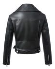 Women's leather short jacket