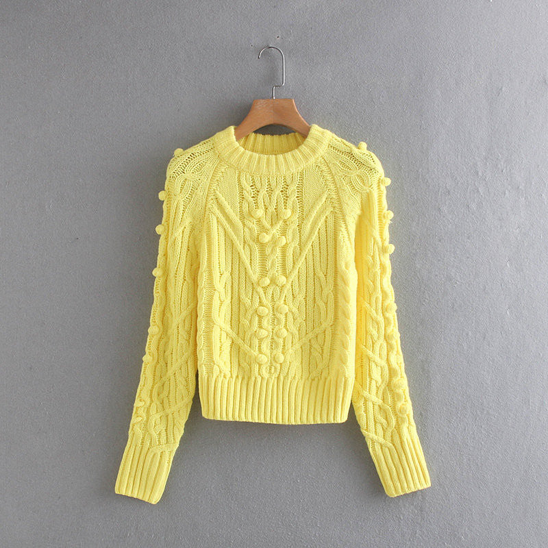 Women’s Cable Knit Crew Neck Sweater – Classic Comfort &amp; Everyday Chic