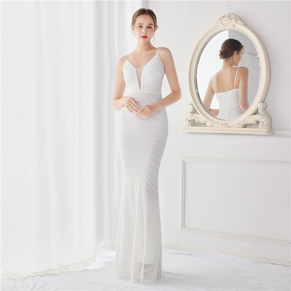 Women’s Dream Celebrity Evening Dress – Long Slim Elegant Party Gown