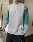 Men's Spring And Autumn New Long-sleeved Round Neck Bottoming Shirt