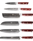 Damascus Six-piece Knife Set Chef's Special Knife