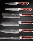 Damascus Six-piece Knife Set Chef's Special Knife