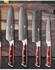 Damascus Six-piece Knife Set Chef's Special Knife