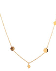 Five Small Round Necklace Clavicle Female