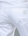 Men's Business Straight-Leg Stretch Pure White Jeans