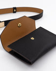 Lychee Cowhide Waist Bag Belt Female