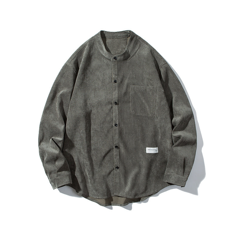 Simple Shirt Men&#39;s Long-Sleeved Loose