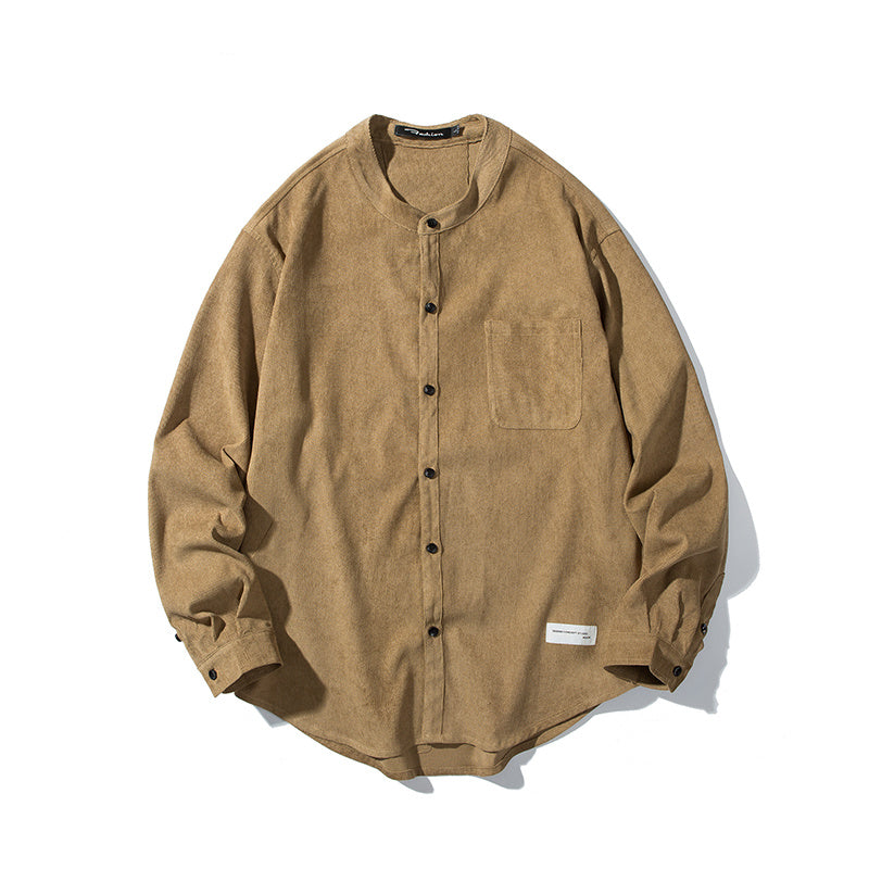 Simple Shirt Men&#39;s Long-Sleeved Loose