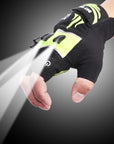 Fingerless Outdoor Sports Bike Lighting Gloves