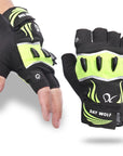 Fingerless Outdoor Sports Bike Lighting Gloves