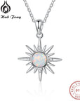 Natural Opal Sunflower Necklace