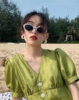 Retro Oval Sunglasses Hong Kong Style