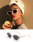 Retro Oval Sunglasses Hong Kong Style