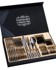 Stainless Steel Cutlery Set 24-Piece Gift Cutlery Steak Cutlery Gift Box