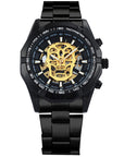 Automatic Steel Strap Skeleton  Watch Men