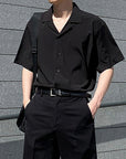 Korean Style Loose Short Sleeve Shirt Men