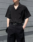 Korean Style Loose Short Sleeve Shirt Men