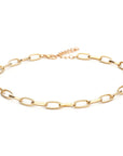 Women’s Simple Metal Buckle Clavicle Chain – Minimalist Copper Necklace