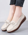 Summer Leather Breathable Women's Soft-soled Leather Shoes (3 to 7 days shipping)