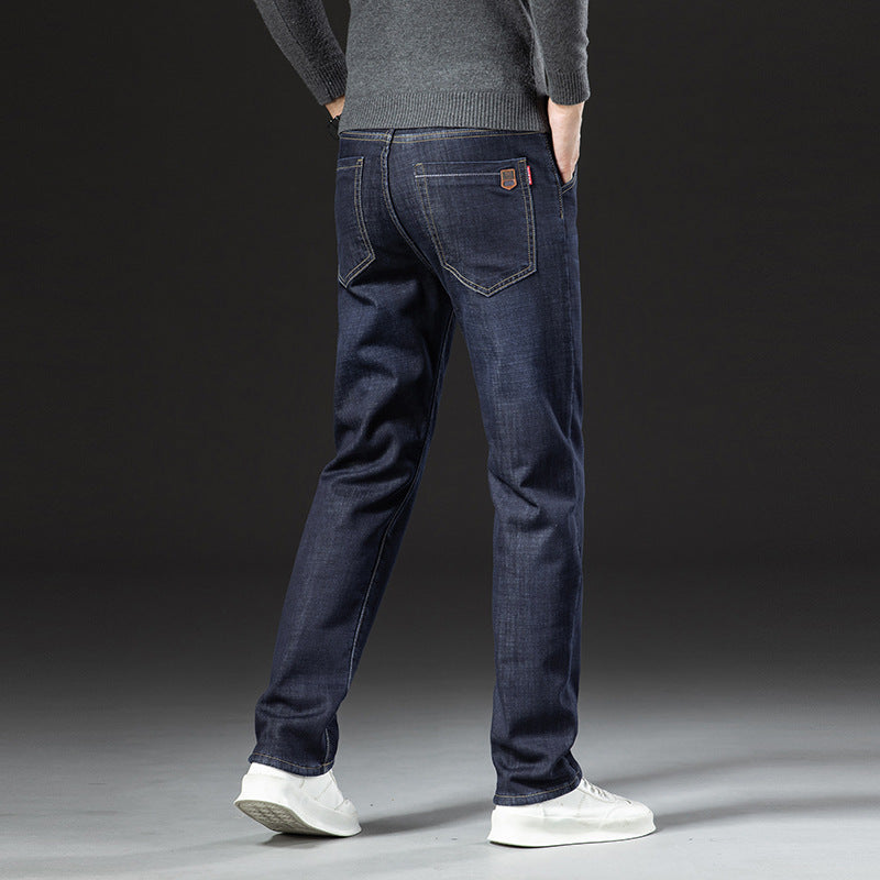 Men&#39;s Lambswool Fleece Padded Jeans Winter