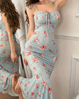 Women’s Printed Bandeau Sling Home wear – Slim Fit with All-Season Comfort