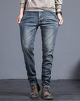 Men's Jeans Slim Straight Stretch