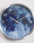 12-inch Wall Clock For Home Decoration Blue Moon