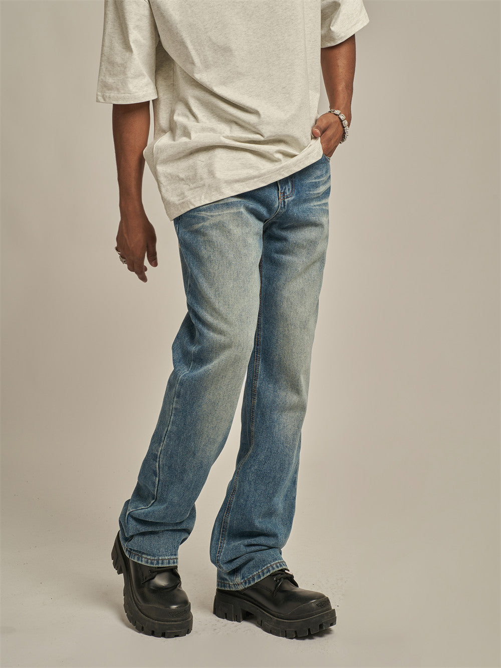 Loose Casual Straight Pants Men
