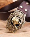 Cow Head Copper Buckle Belt ( 3 to 7 Days shipping)