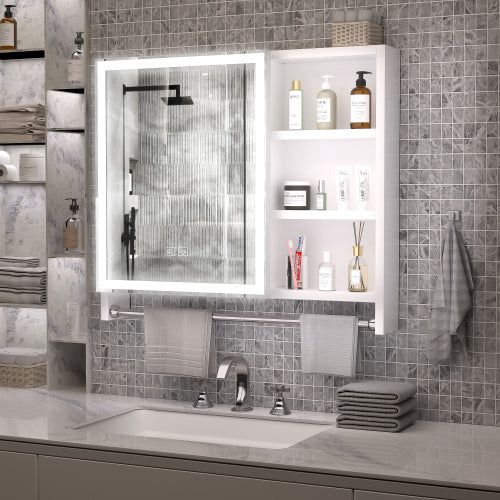 Modern 32x28 Inch Bathroom Cabinet With Mirror And LED Lights ( USA ONLY  + 3 TO 5 DAYS SHIPPING)