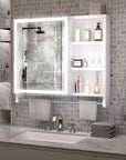 Modern 32x28 Inch Bathroom Cabinet With Mirror And LED Lights ( USA ONLY  + 3 TO 5 DAYS SHIPPING)