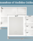 Modern 32x28 Inch Bathroom Cabinet With Mirror And LED Lights ( USA ONLY  + 3 TO 5 DAYS SHIPPING)