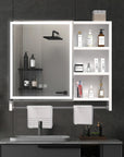 Modern 32x28 Inch Bathroom Cabinet With Mirror And LED Lights ( USA ONLY  + 3 TO 5 DAYS SHIPPING)