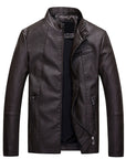 Men's leather PU leather jacket