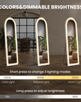 3 Color Lighting Mirror With LED Lights ( 3 TO 5 DAYS SHIPPING)