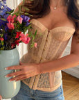 Women’s Fishbone Corset Tube Top – Sexy Slim-Fit Strapless Design