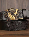 Automatic cowhide belt