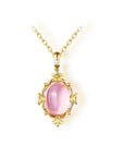 Natural Opal Pink Crystal Pendant