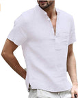 Casual linen polo shirt