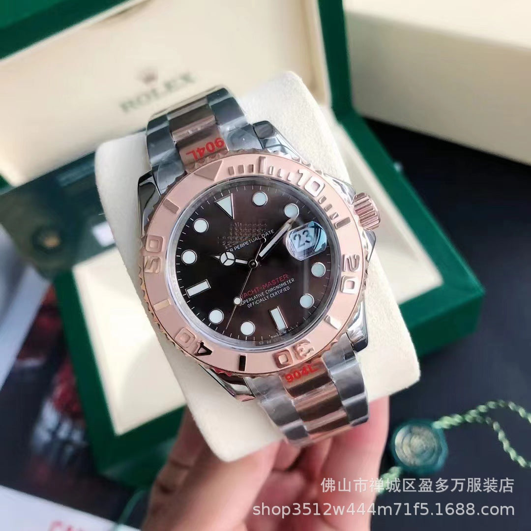 Men Automatic Mechanical Wristwatch – Sapphire Crystal Stainless Steel Luxury Watch with Luminous Display (40mm)