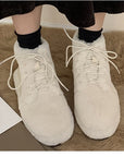 Warm Cotton Shoes With Fleece And Thick Fur