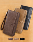 Men's Long Wallet Genuine Leather Wallet