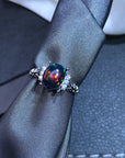 925 Silver  Natural Opal Ring women