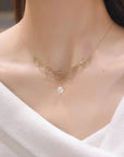 Women's Pearl Lace Necklace