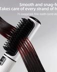 LCD USB Charging Straight Comb Negative Ion Lazy Hair Straightener Curly Hair Dual-use Broken Hair Finishing