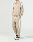 Sweater Suit Casual Top Lapel Pullover Zip-up Shirt MEN